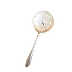 Antique Lyric Sterling Pierced Serving Spatula (A9401)